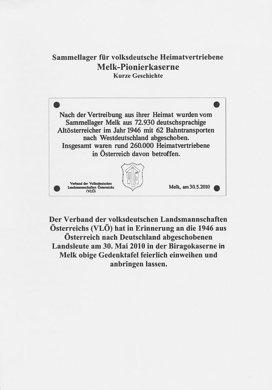 Gedenktafel Melk